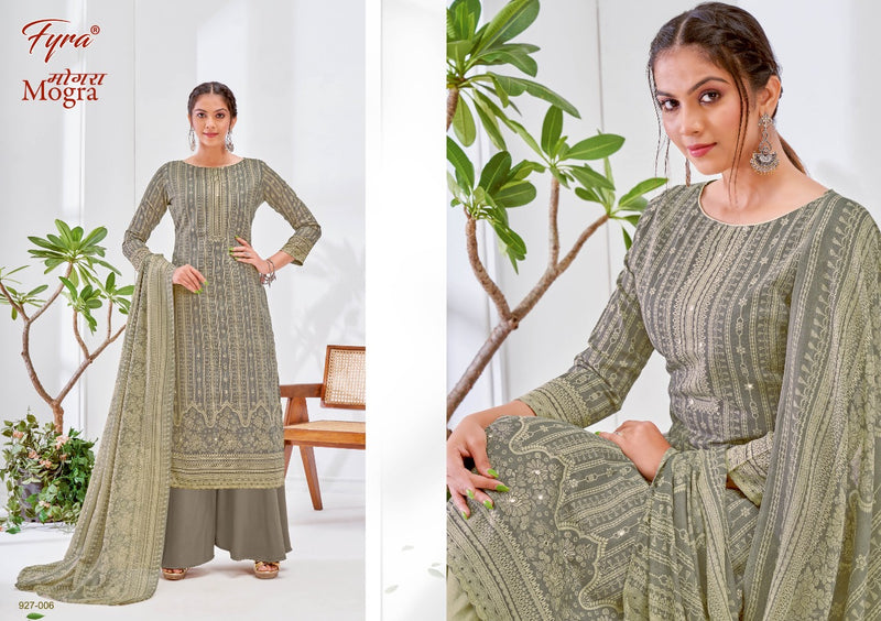 Fyra Designing Hub Mogra Cotton Fancy Printed Festive Wear Salwar Suits