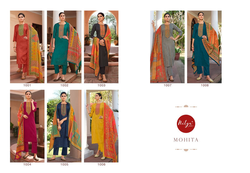 LT Nitya Mohita Jam Cotton Embroidered Festive Wear Salwar Suits