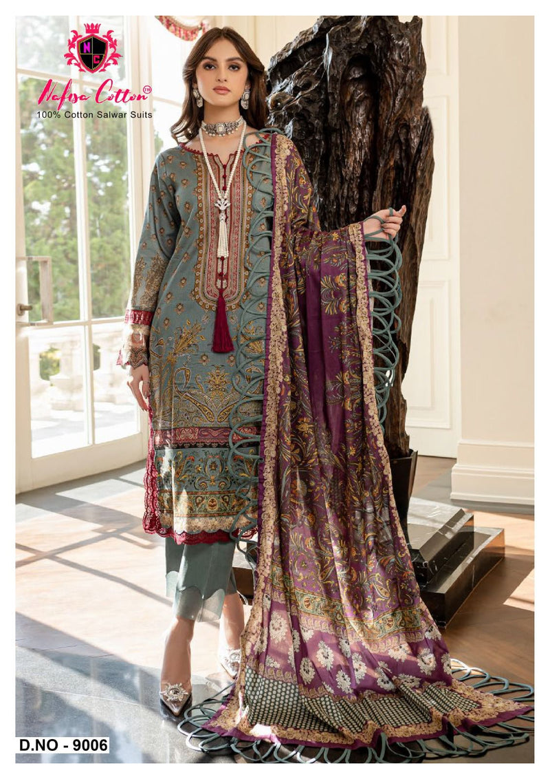 Nafisa Cotton Monsoon Cotton Collection Vol 9 Pure Cotton Karachi Printed Designer Salwar Kameez