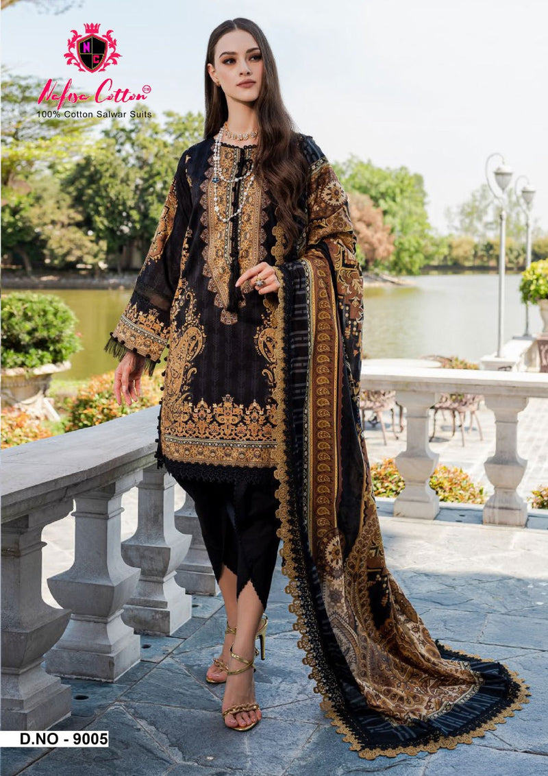 Nafisa Cotton Monsoon Cotton Collection Vol 9 Pure Cotton Karachi Printed Designer Salwar Kameez