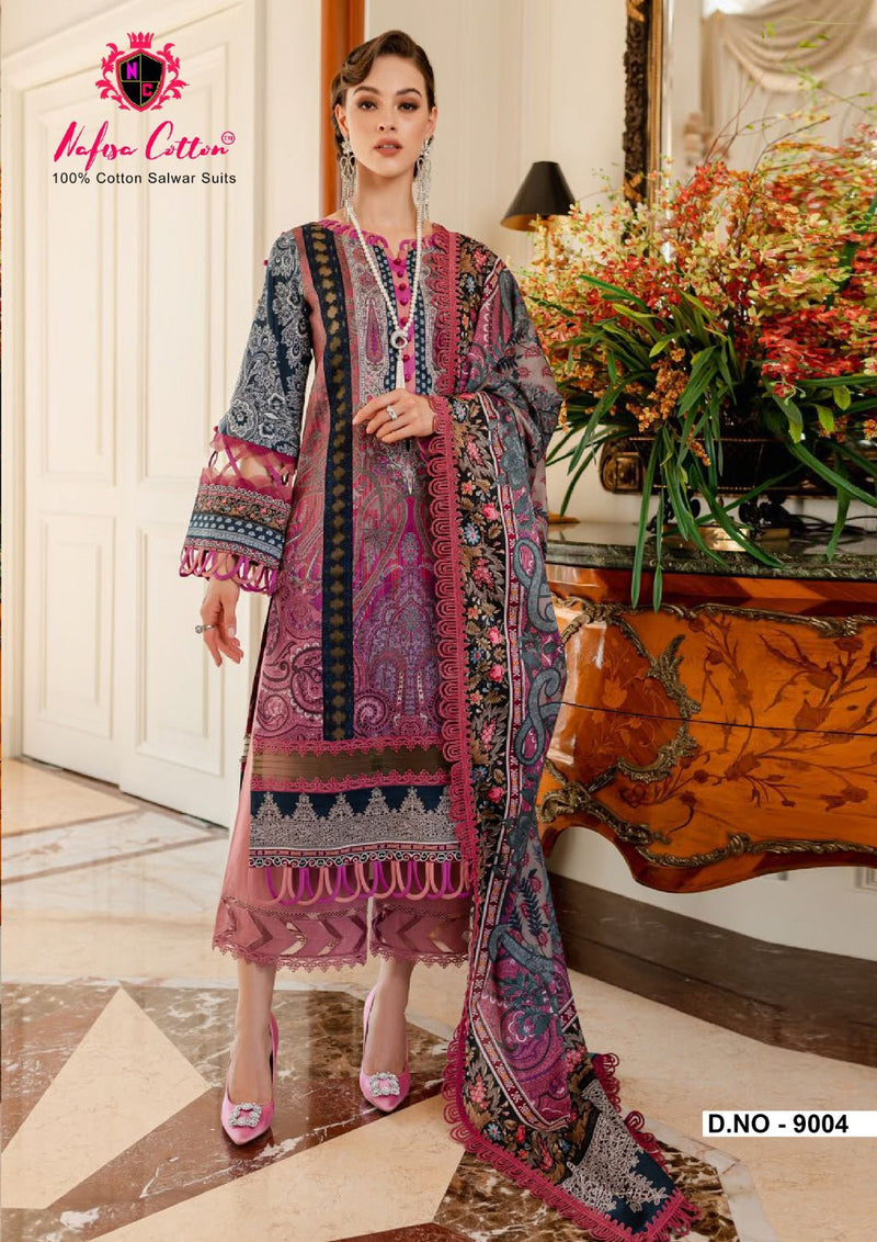Nafisa Cotton Monsoon Cotton Collection Vol 9 Pure Cotton Karachi Printed Designer Salwar Kameez