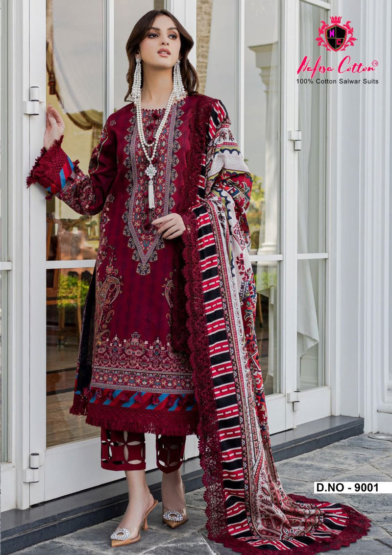 Nafisa Cotton Monsoon Cotton Collection Vol 9 Pure Cotton Karachi Printed Designer Salwar Kameez