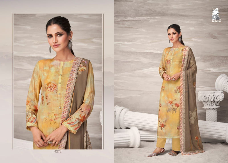 Sahiba Morning Poem Muslin Silk Designer Fancy Party Wear Salwar Kameez