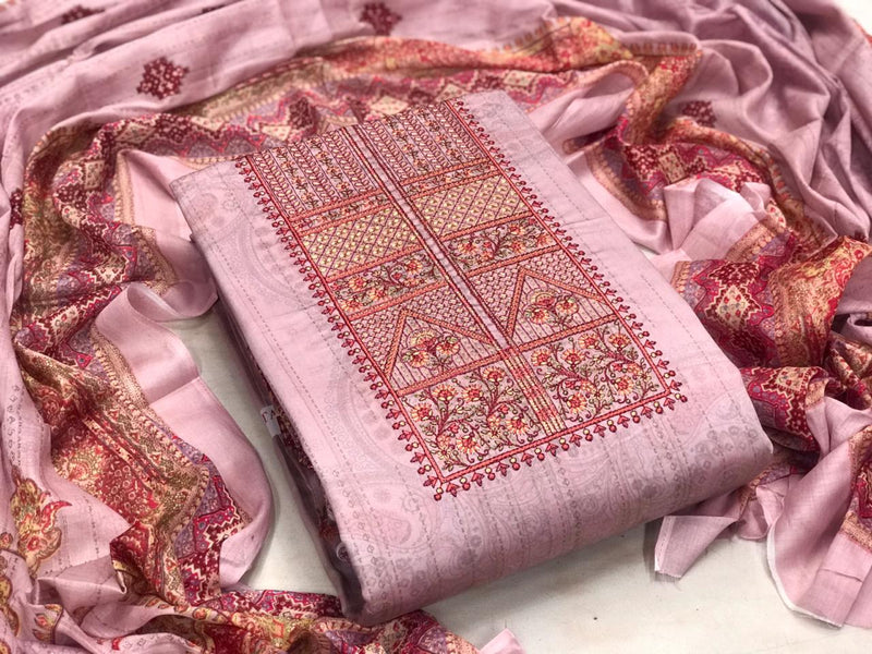 Mumtaz Arts Malhar Jam Satin Embroidered Party Wear Salwar Suits