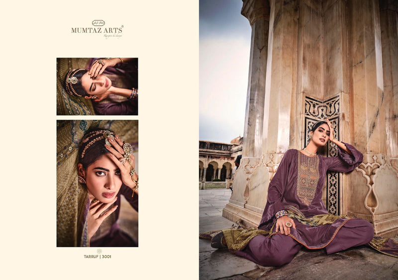 Mumtaz Arts Tarruf  Velvet Heavy Coding Embroidery Work Pashmina Suit