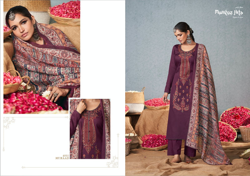 Mumtaz Arts Muraad Jam Satin With Heavy Embroidery work Stylish Designer Festive Wear Salwar Kameez