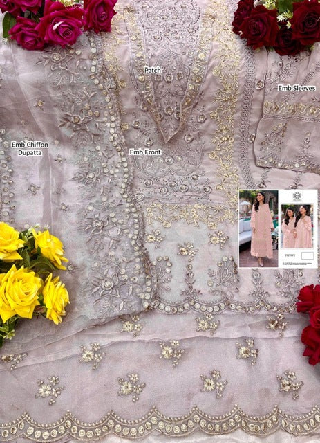 Mushq M 140 Fox Georgette Designer Pakistani Style Party Wear Salwar Suits
