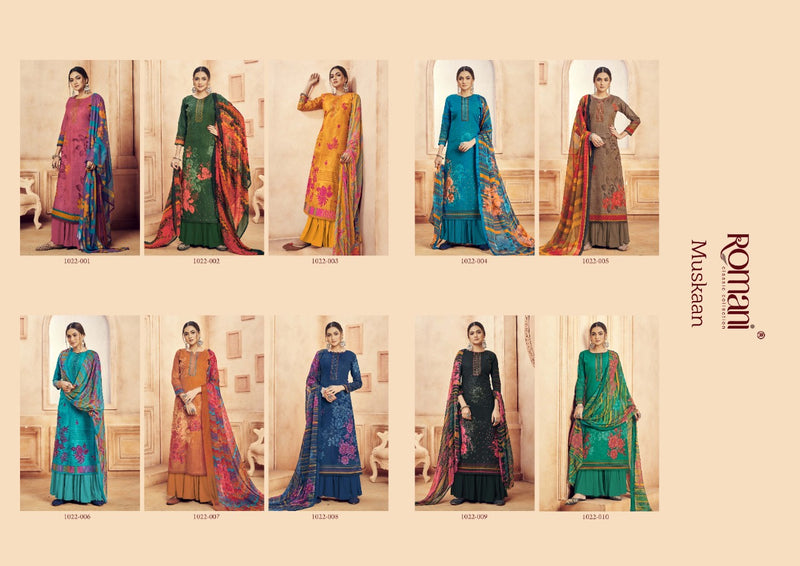 Romani Muskaan Cambric Cotton Digital Printed Festive Wear Salwar Suits