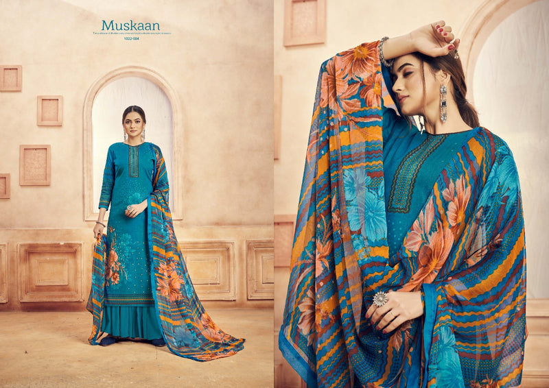 Romani Muskaan Cambric Cotton Digital Printed Festive Wear Salwar Suits