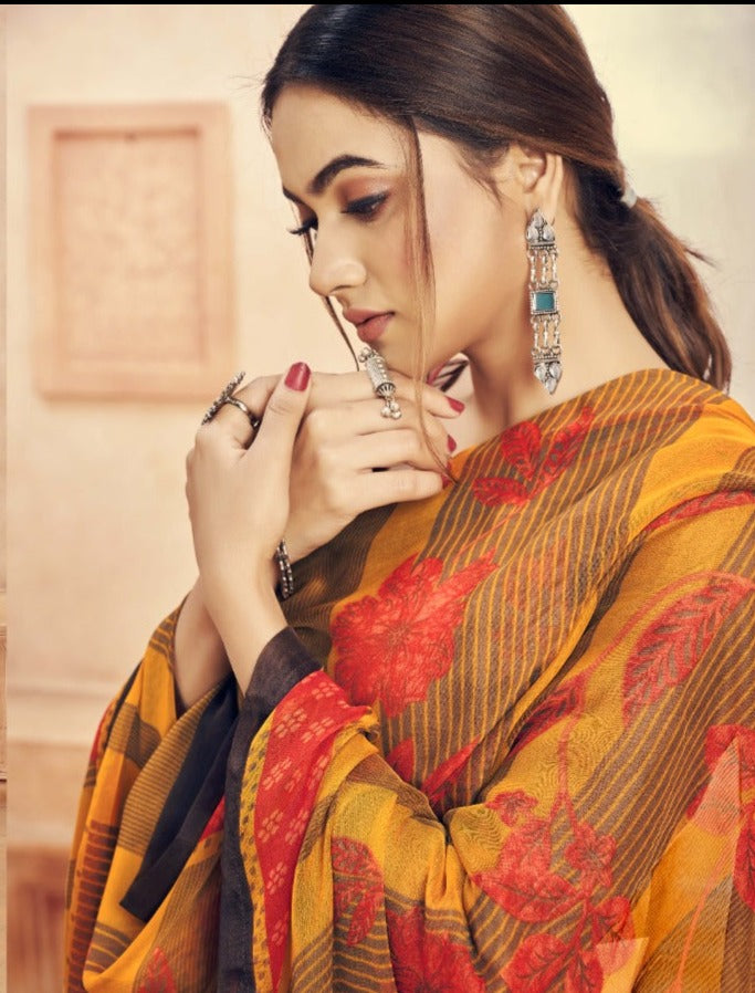 Romani Muskaan Cambric Cotton Digital Printed Festive Wear Salwar Suits