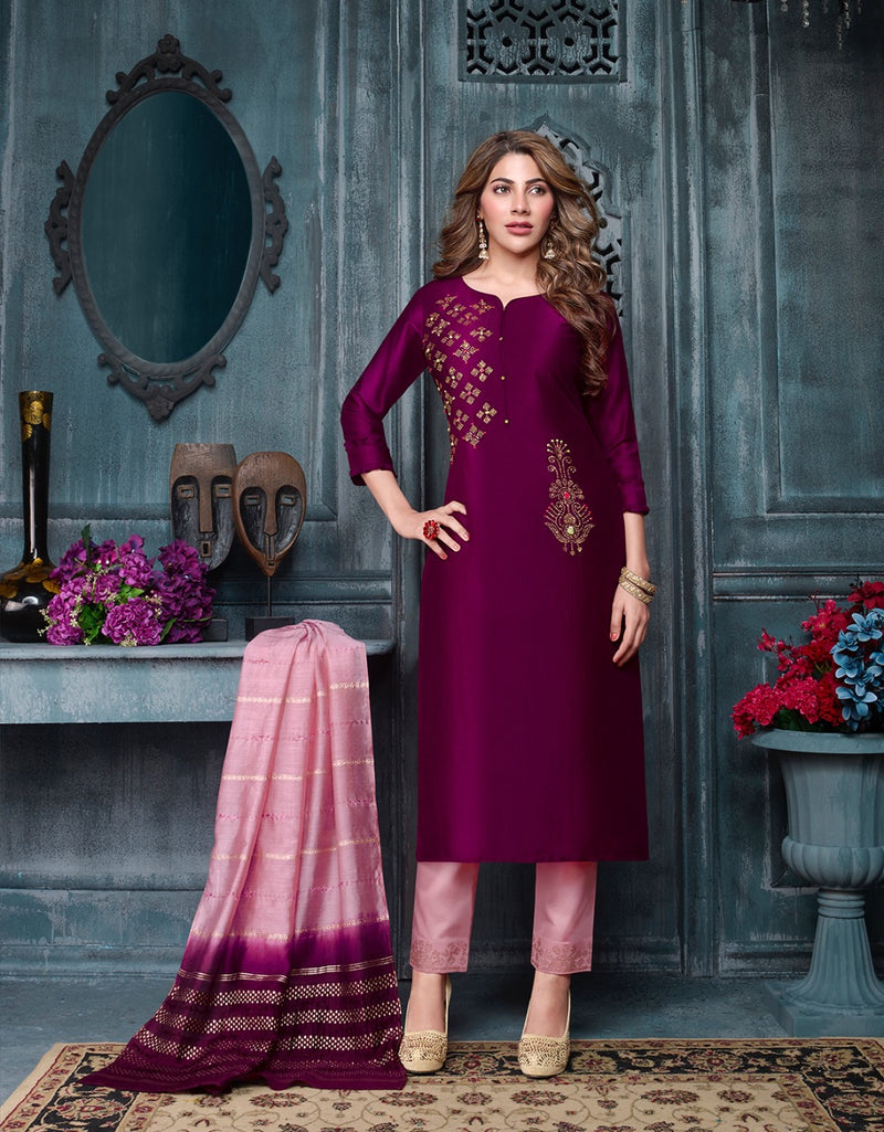 Lily And Lali Muskan Vol 2 Bemberg Silk Party Wear Stylish Kurti