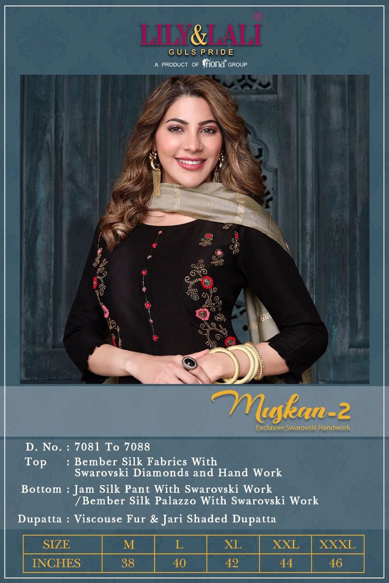 Lily And Lali Muskan Vol 2 Bemberg Silk Party Wear Stylish Kurti