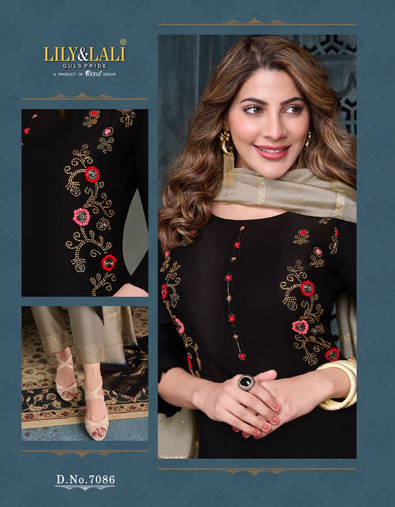 Lily And Lali Muskan Vol 2 Bemberg Silk Party Wear Stylish Kurti