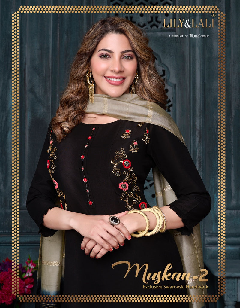 Lily And Lali Muskan Vol 2 Bemberg Silk Party Wear Stylish Kurti