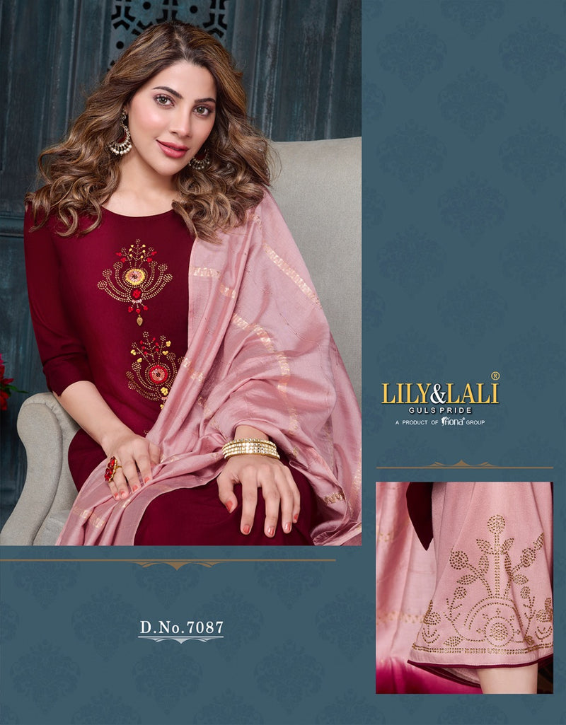 Lily And Lali Muskan Vol 2 Bemberg Silk Party Wear Stylish Kurti