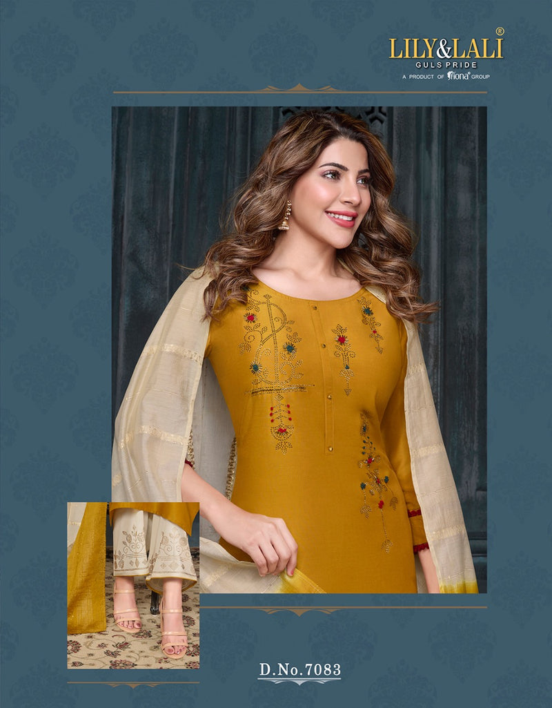 Lily And Lali Muskan Vol 2 Bemberg Silk Party Wear Stylish Kurti