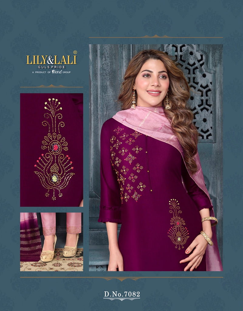 Lily And Lali Muskan Vol 2 Bemberg Silk Party Wear Stylish Kurti