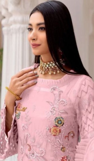 Al Khushbu Muskan Georgette Designer Embroidered Heavy Party Wear Salwar Suits