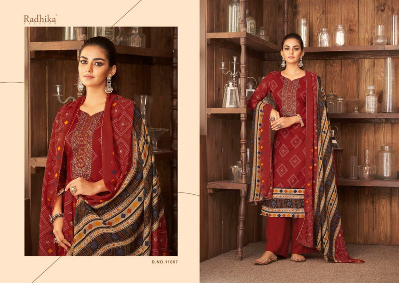 Radhika Fashion Azara Mussaret Vol 16 Cambric Cotton Pakistani Style Party Wear Salwar Kameez