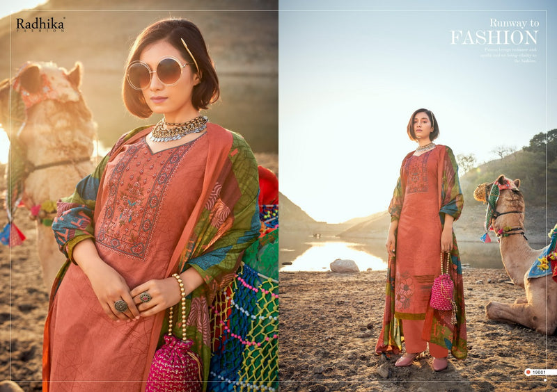 Radhika Fashion Azara Mussaret Vol 17 Cambric Cotton Festive Wear Salwar Suits