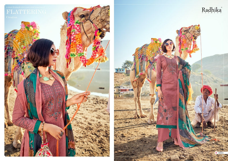 Radhika Fashion Azara Mussaret Vol 17 Cambric Cotton Festive Wear Salwar Suits