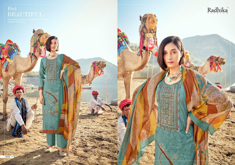 Radhika Fashion Azara Mussaret Vol 17 Cambric Cotton Festive Wear Salwar Suits