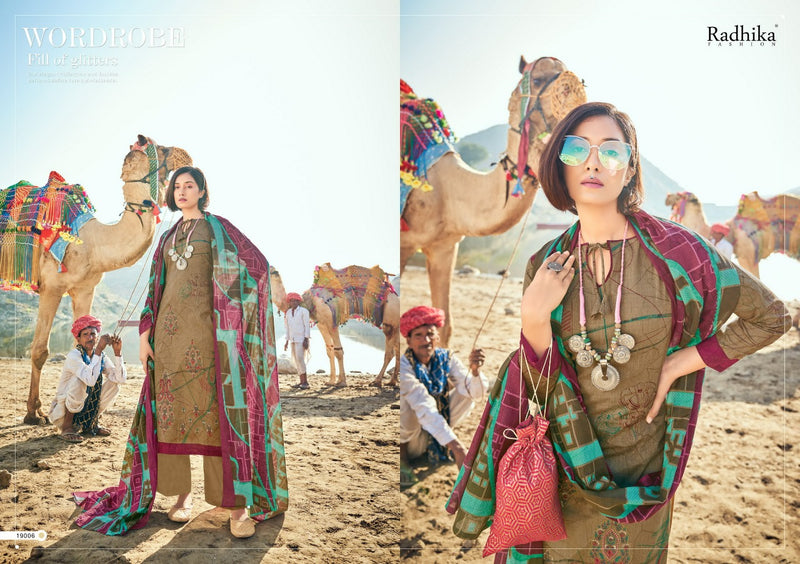 Radhika Fashion Azara Mussaret Vol 17 Cambric Cotton Festive Wear Salwar Suits