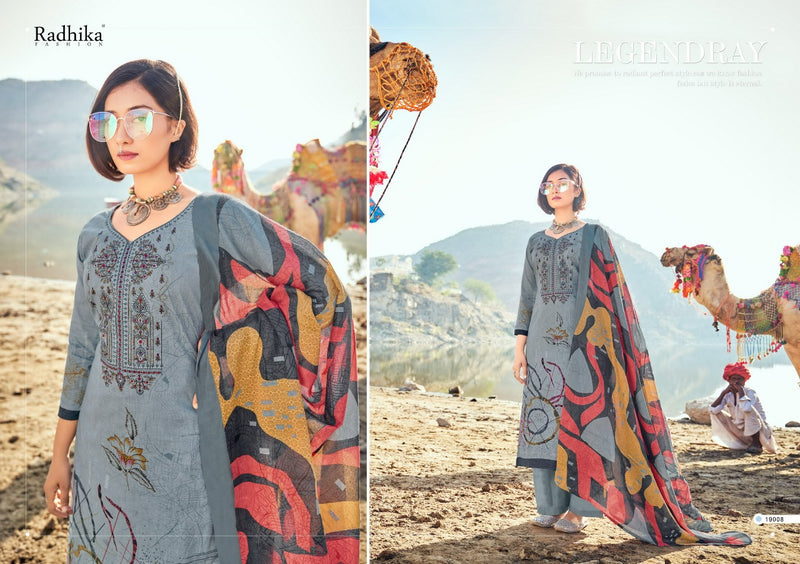 Radhika Fashion Azara Mussaret Vol 17 Cambric Cotton Festive Wear Salwar Suits