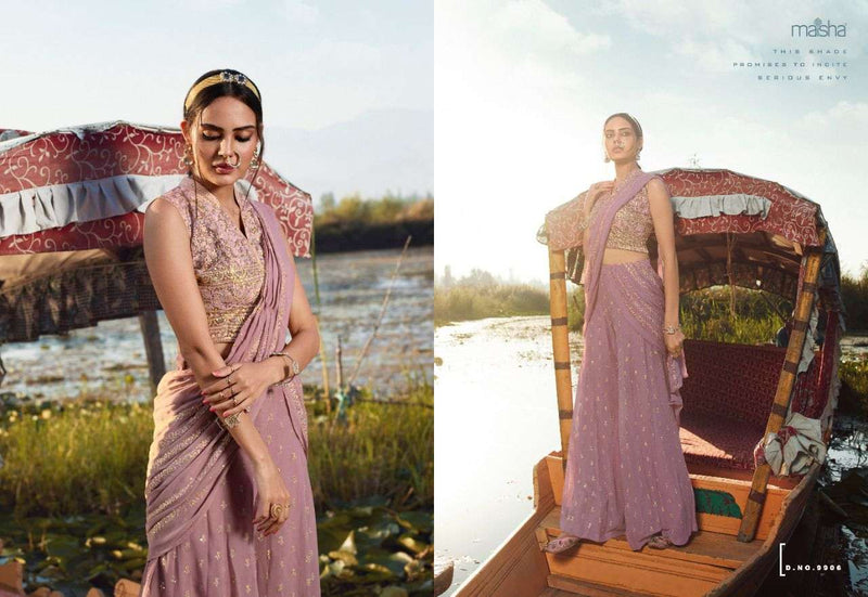 Maisha Veronica 9906 Viscose Net Beautiful Gota Heavy Embroidery Work
