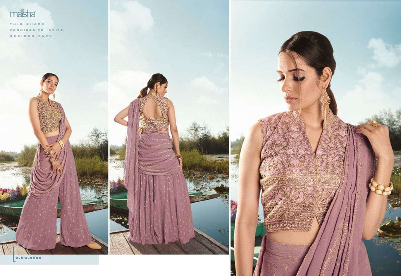 Maisha Veronica 9906 Viscose Net Beautiful Gota Heavy Embroidery Work
