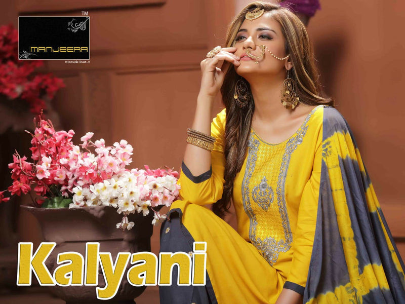 Manjeera Fashion Kalyani Rayon Work Casual Daily Wear Kurti