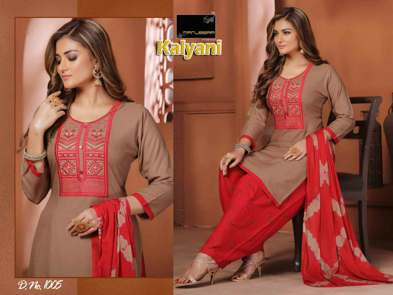 Manjeera Fashion Kalyani Rayon Work Casual Daily Wear Kurti