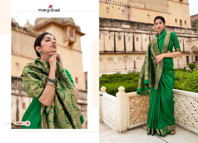 Manjubaa Fashion Maheen Silk Banarsi Silk Desinger Saree
