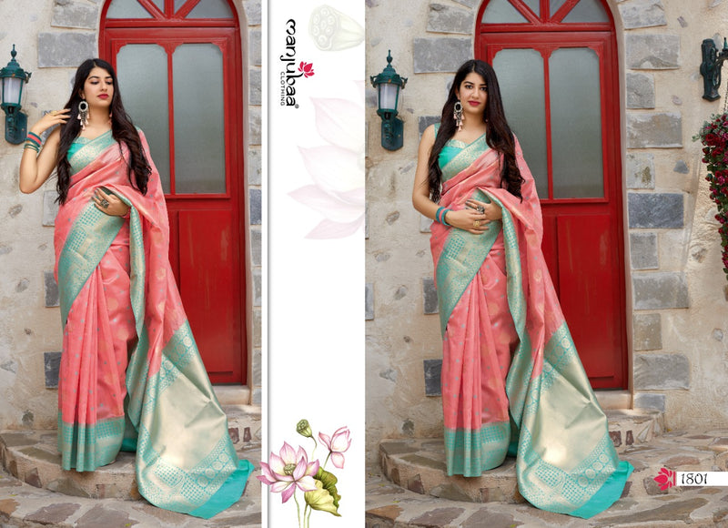 Manjubaa Launch By Series 1800 Soft Silk Printed Exclusive Traditional Wear Fancy Sarees