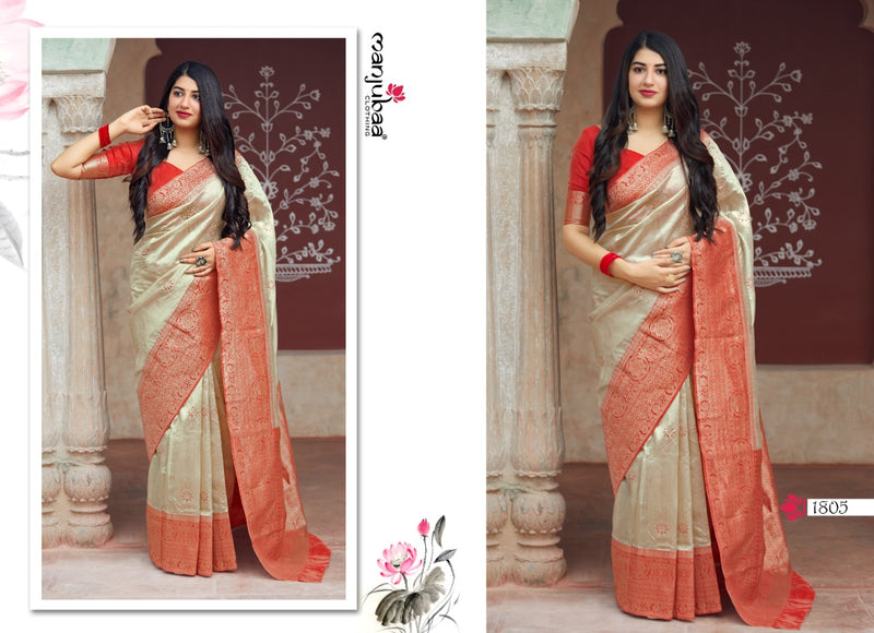 Manjubaa Launch By Series 1800 Soft Silk Printed Exclusive Traditional Wear Fancy Sarees