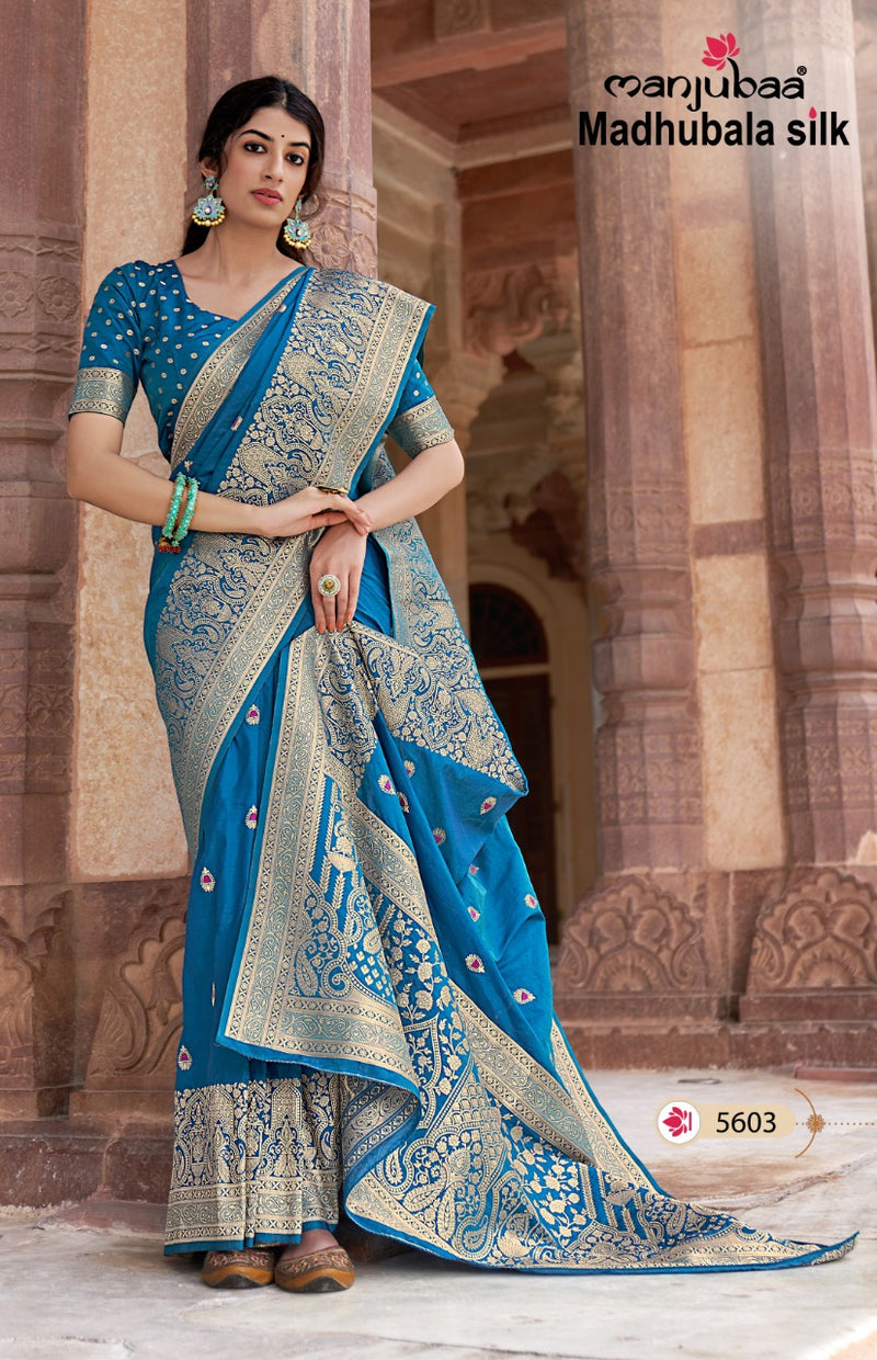 Manjubaa Madhubala Silk Fancy Designer Saree