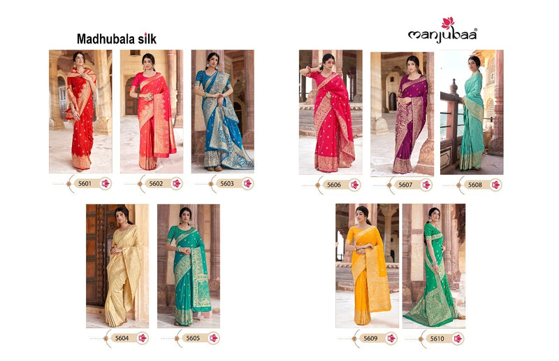 Manjubaa Madhubala Silk Fancy Designer Saree