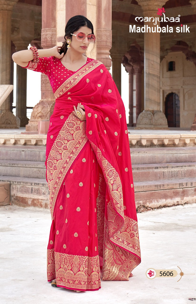 Manjubaa Madhubala Silk Fancy Designer Saree