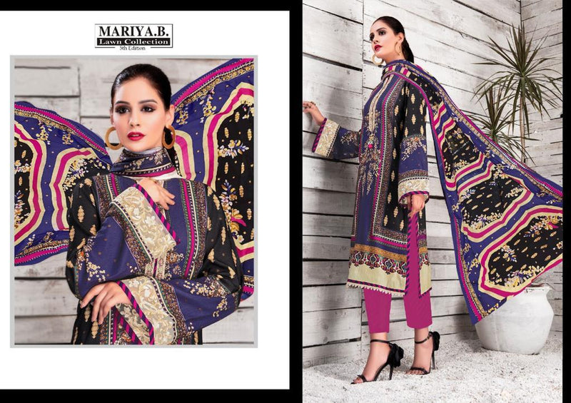 Mariya B Lawn Collection Vol 5 Pure Cotton Karachi Print Casual Wear Salwar Kameez