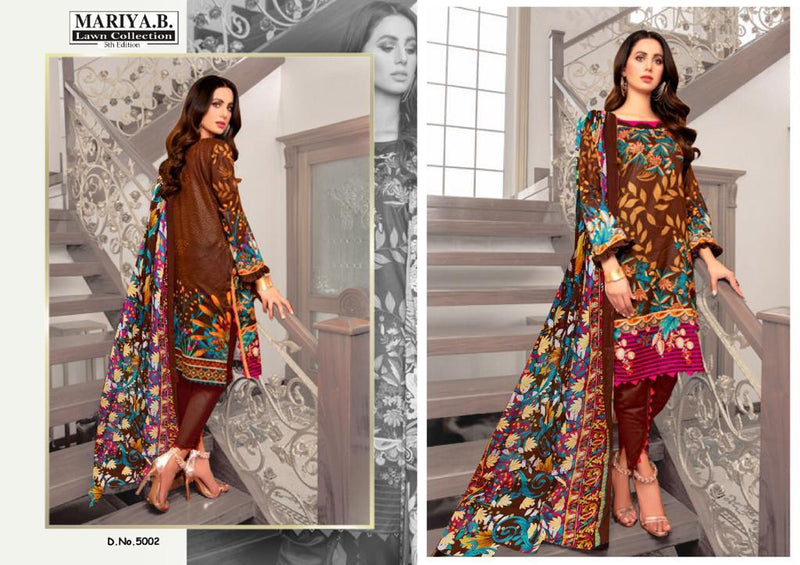 Mariya B Lawn Collection Vol 5 Pure Cotton Karachi Print Casual Wear Salwar Kameez