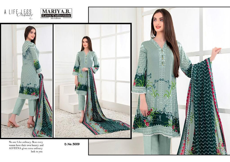 Mariya B Lawn Collection Vol 5 Pure Cotton Karachi Print Casual Wear Salwar Kameez