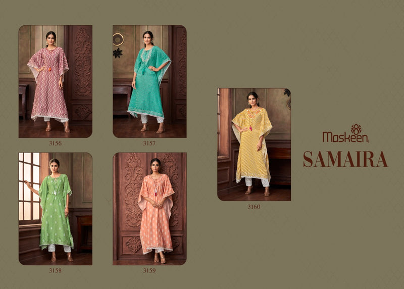 Maskeen Samaira Pure Silk Digital Print Designer Wear Kurti