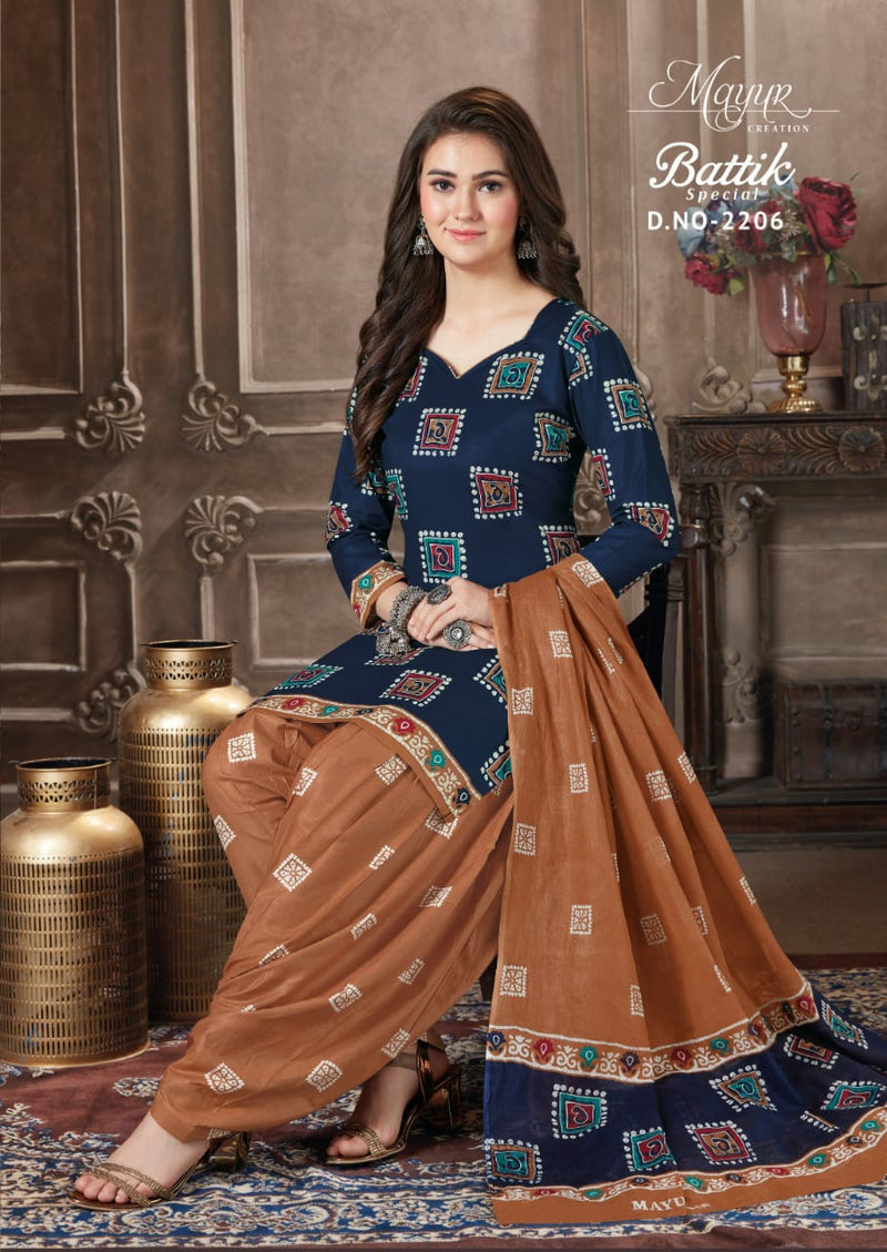 Mayur Batik Special Vol 22 Pure Cotton Casual Dailywear Salwar Suit