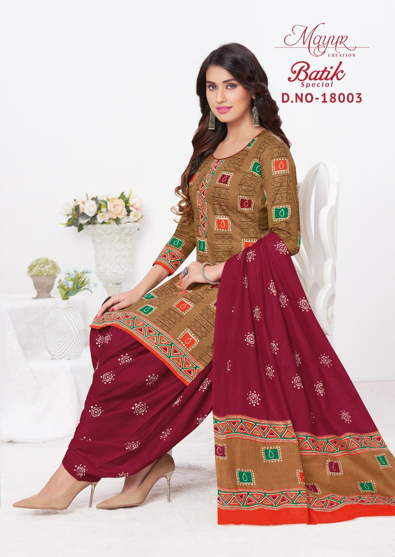 Mayur Creation Batik Special Vol 18 Pure Cotton Casual Wear Salwar Suits