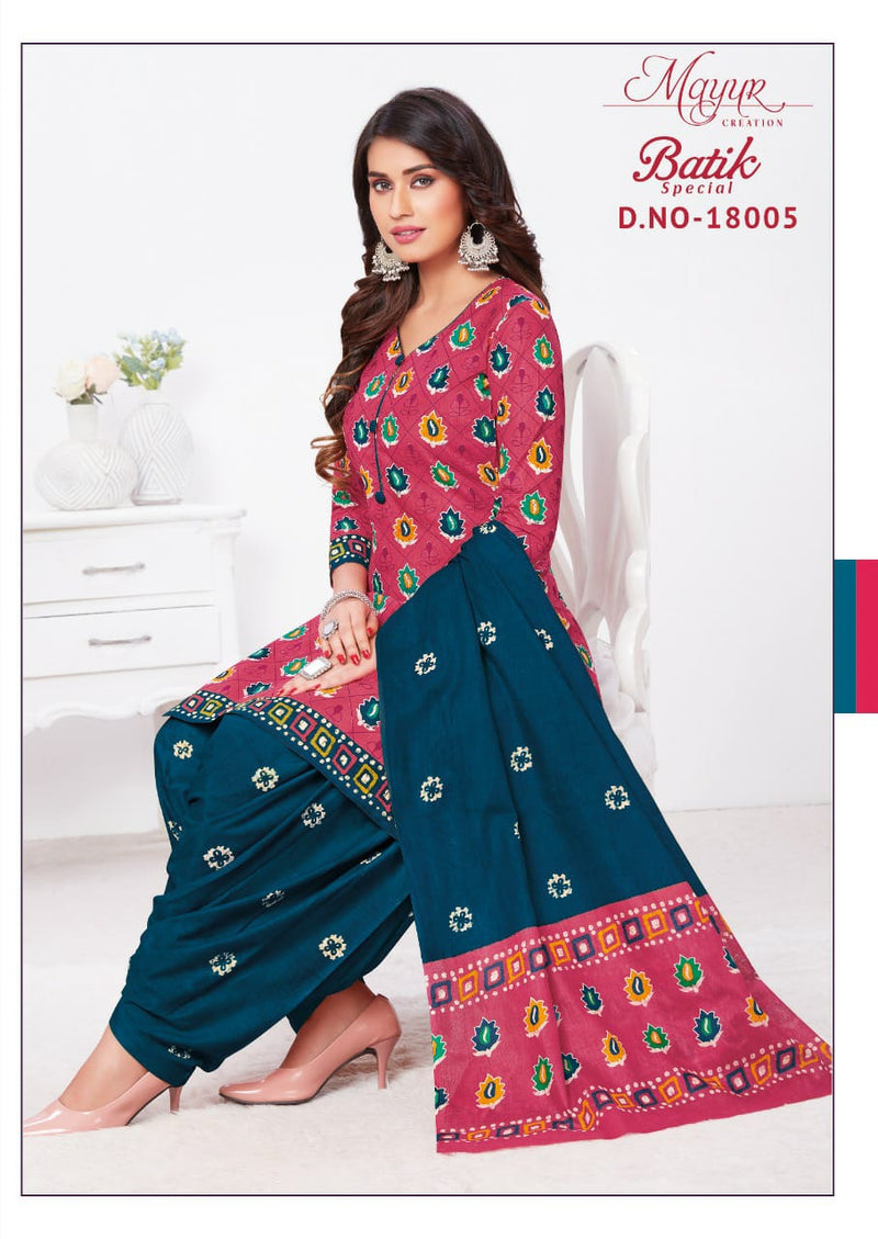 Mayur Creation Batik Special Vol 18 Pure Cotton Casual Wear Salwar Suits