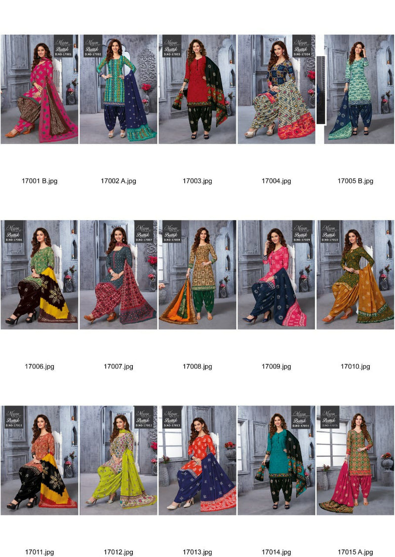 Mayur Creation Battik Special Vol 17 Fency Designer Salwar Kameez