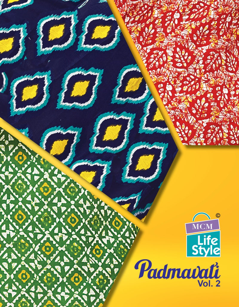 Mcm Lifestyle Padmavati Vol 2 Pure Cotton Printed Casual Wear  Salwar Suit