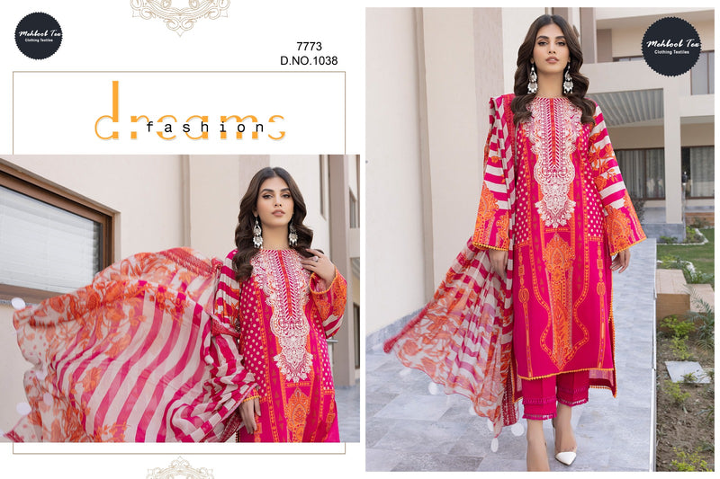 Mehboob Tex Chrizma Vol 1 Pure Cotton With Embroidery Work Pakistani Suit