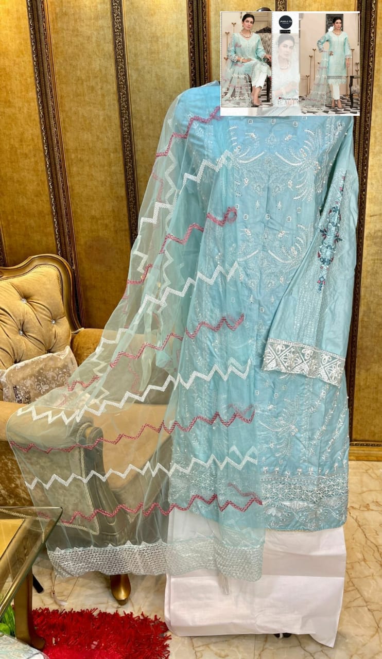 Mehboob Twinkle Vol 1 Cambric Cotton With Heavy Embroidery Work Suit