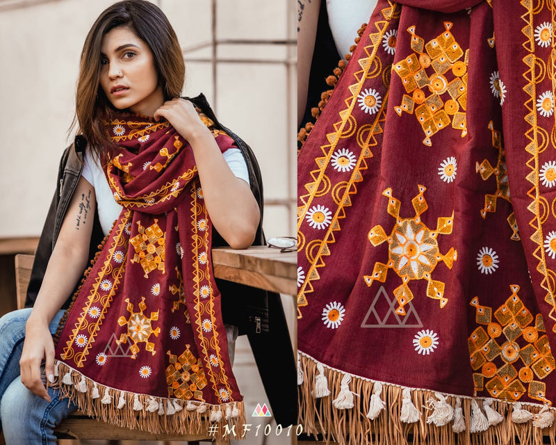 Mesmora Non Catelogue Khadi Warm Woollen Embroidery Work Salwar Suit